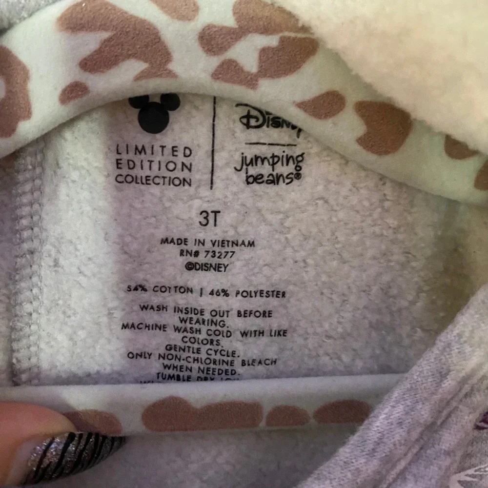 Jumping Beans Sweatshirt Dress Kids 3T Gray Disney Frozen‎ Elsa Anna Sequins